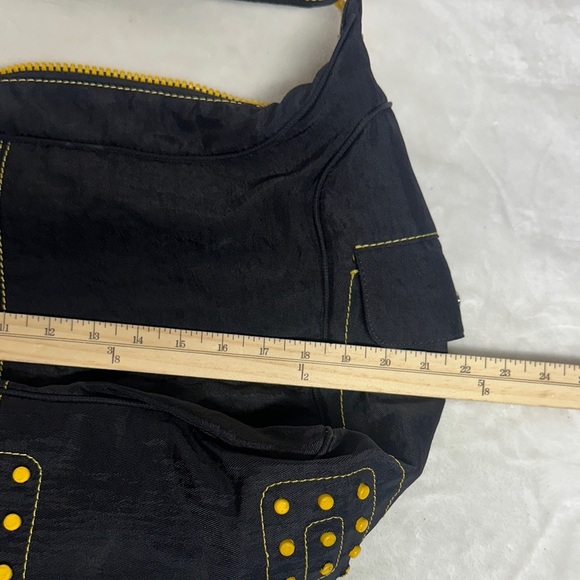 Nine West Black and Yellow Shoulder Bag Tote - Picture 10 of 16